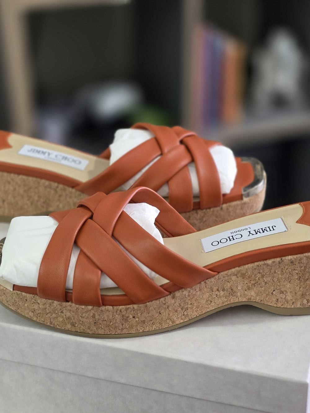 Jimmy Choo Wedge Slide Sandals